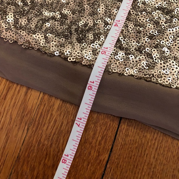 NWT Forever 21 Skirt Bronze Sequins Sz: M - Picture 5 of 5